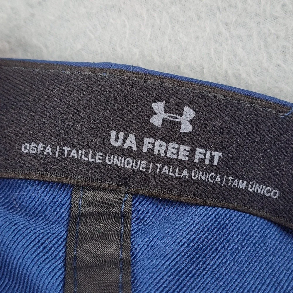 Under Armour Hat Cap Strap Back Womens One Size Blue Rent's Due UA Free Fit NWT